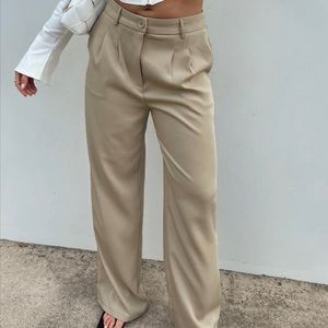 Princess Polly archer pants - taupe, hemmed